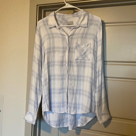 Rails light blue flannel - Picture 1 of 11